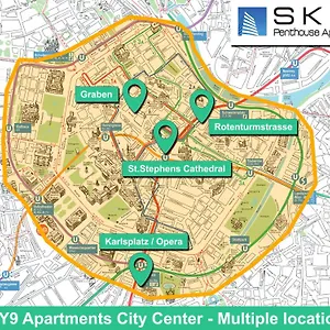 Appartement Sky9 Center, Vienne